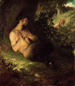 Faun och nymf, 1868